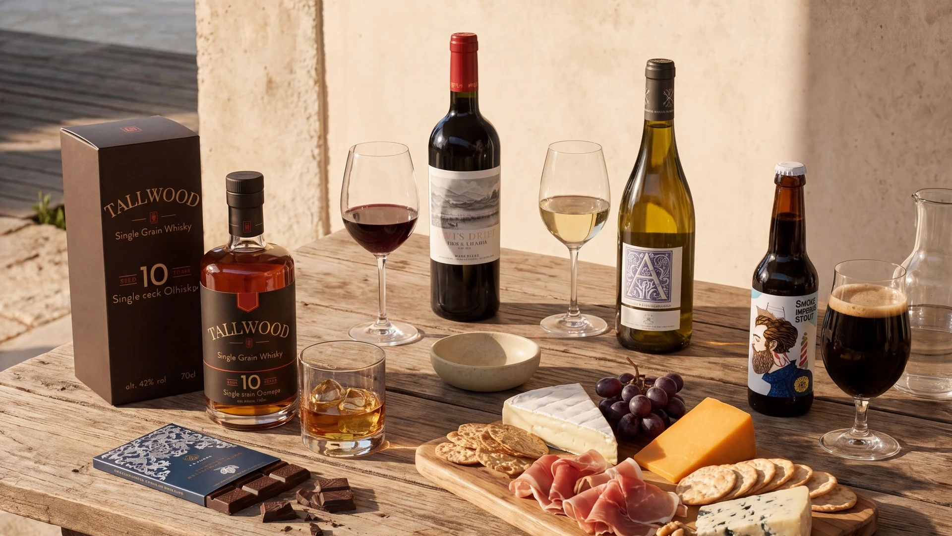 Combineer drank met delicatessen