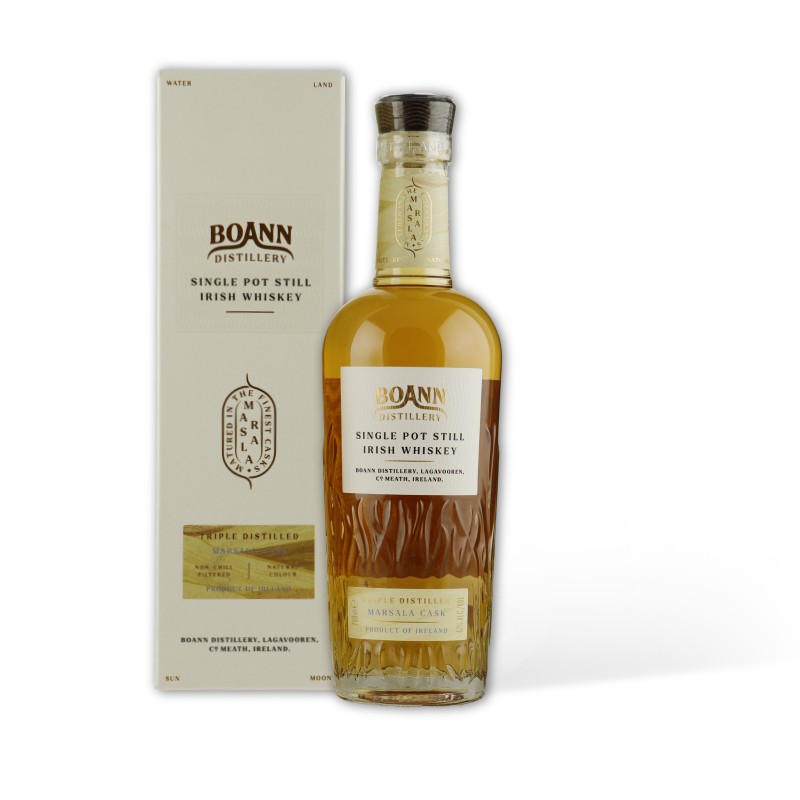 Boann Marsala cask Irish whiskey single pot still