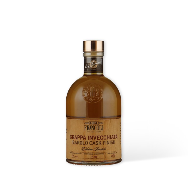 [FRANC_Barol_50] FRANCOLI Grappa Barolo Cask Finish 0,50 ltr.