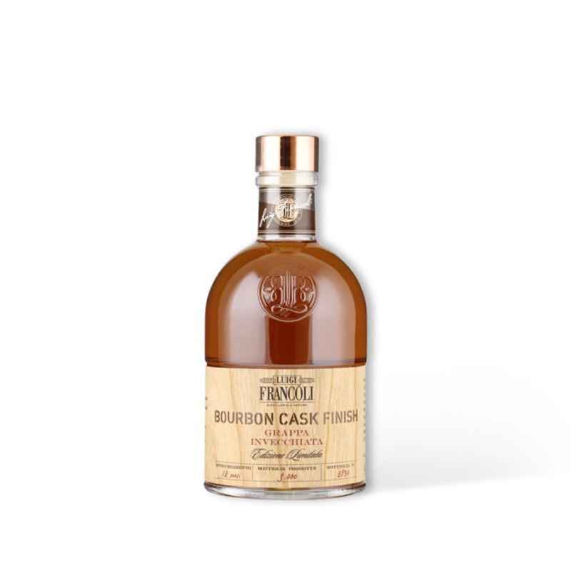 [FRANC_Bourb_50] FRANCOLI Grappa Bourbon Cask Finish 0,50 ltr