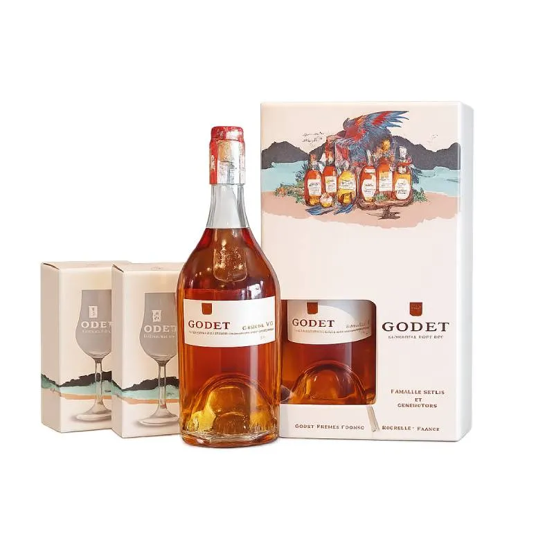 Godet cognac VS 'Great Classics' giftpack + 2 glazen