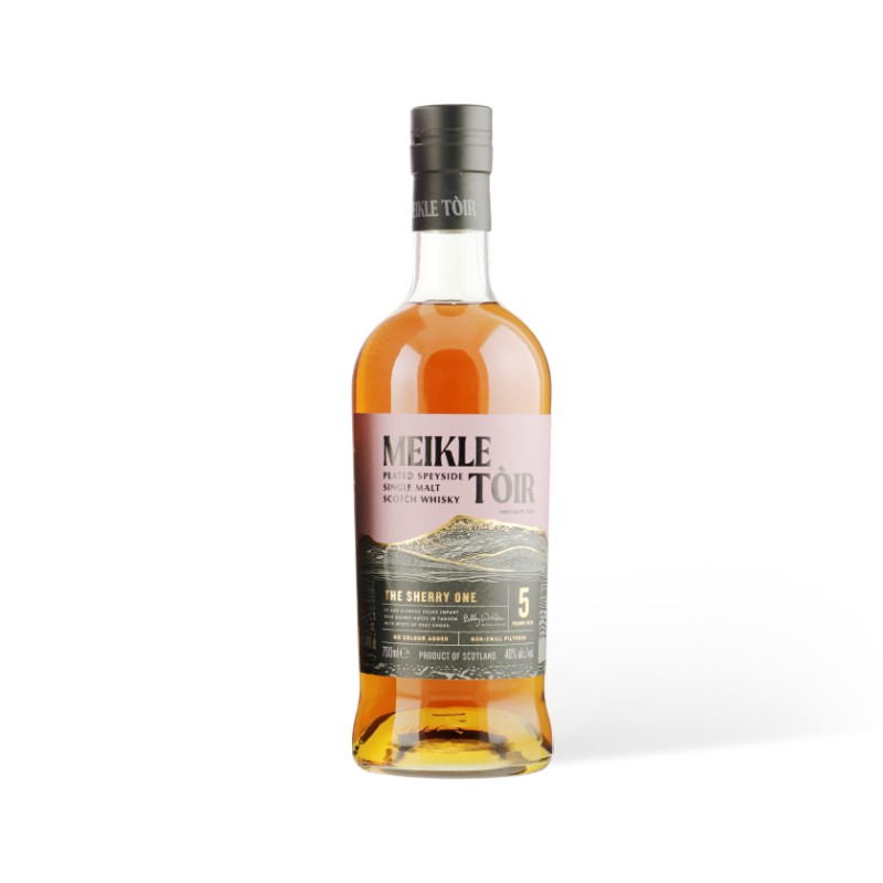 MEIKLE TOIR 5YO The Sherry Peated Speyside Single Malt 0,70l