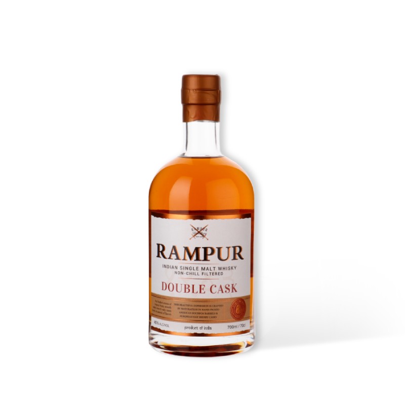[RAMP_Double_70] RAMPUR Double Cask Indian Single Malt Whisky 0,70 ltr
