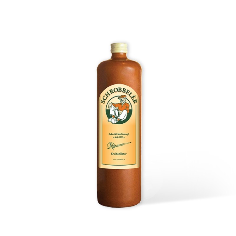 Schrobbeler kruidenlikeur kruik 70cl