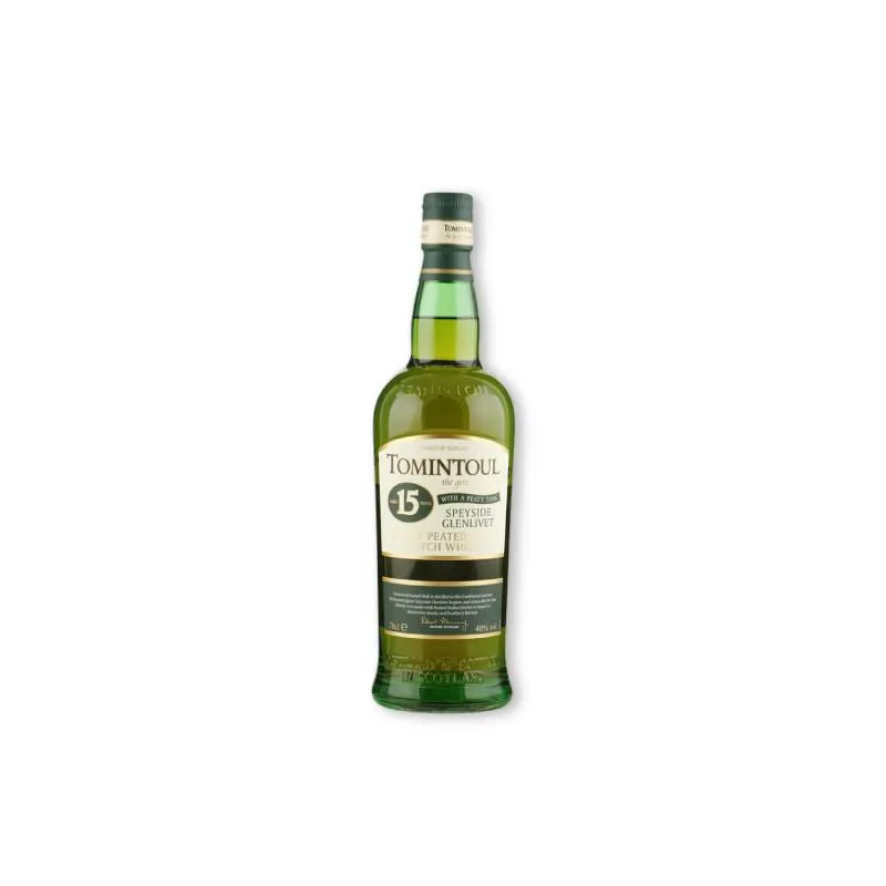 TOMINTOUL 15YO Peaty Tang Peated Single Malt Whisky 0,70 ltr