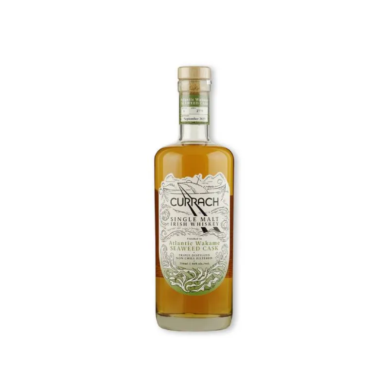 Currach Wakame seaweed cask Irish single malt whiskey