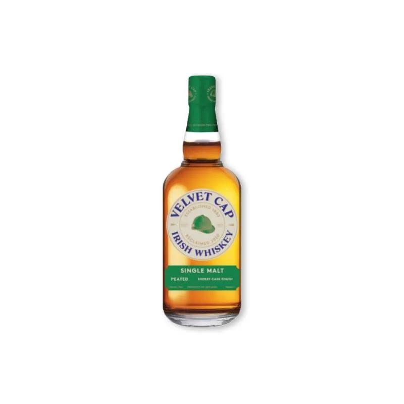 VELVET CAP Peated Single Malt Whiskey in tube 0,70 ltr