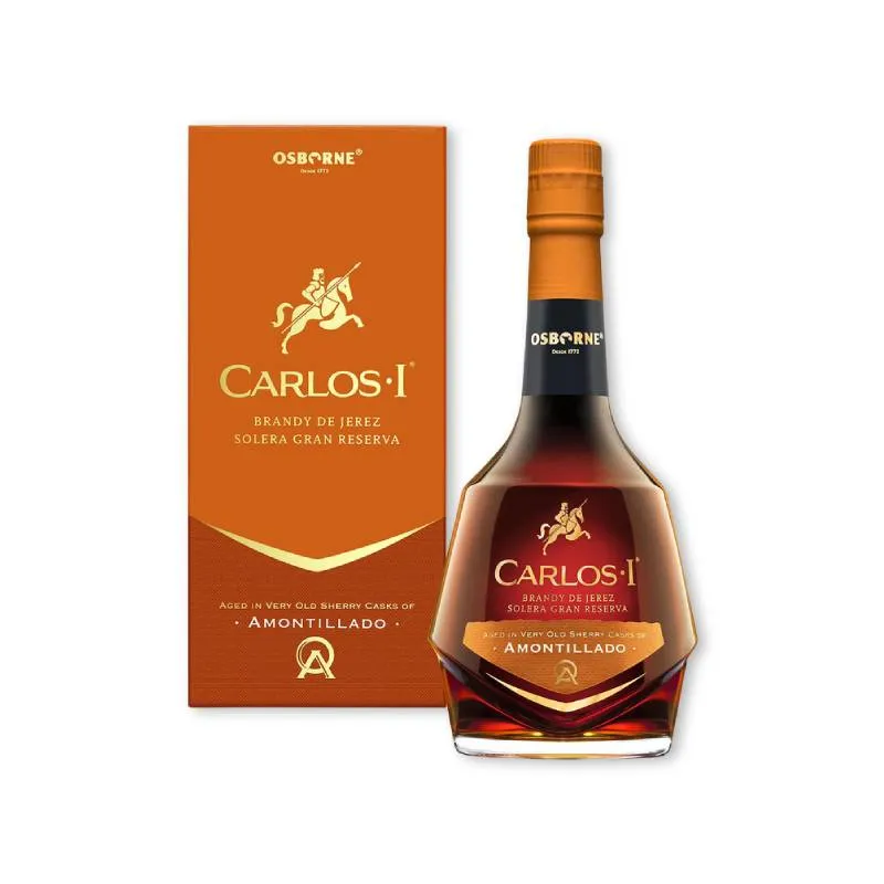 Carlos I Amontillado brandy de Jerez Solera gran reserva
