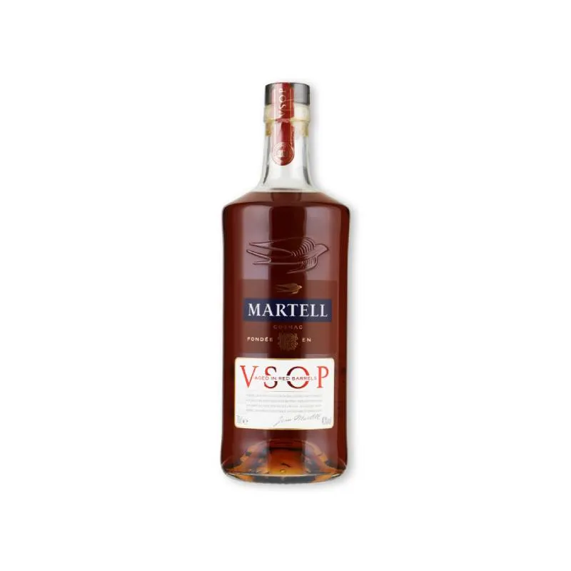 Martell cognac VSOP red barrel