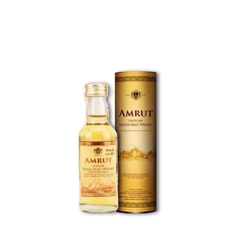 Amrut single malt whisky miniatuur