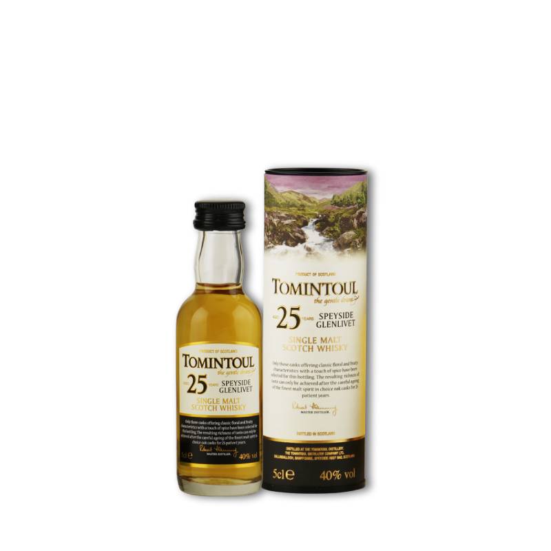 TOMINTOUL 25YO Miniatuur