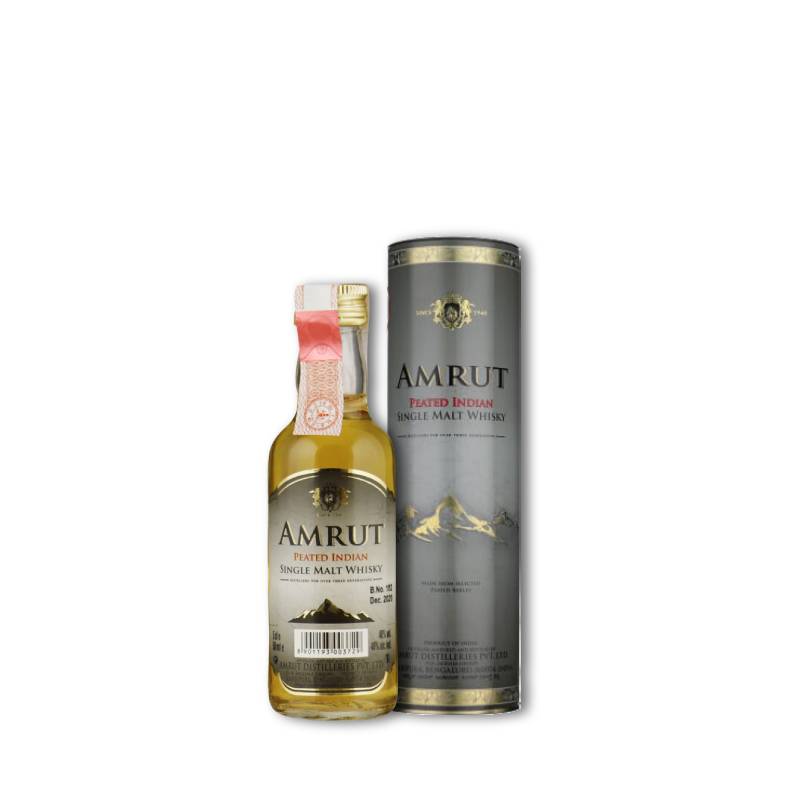 Amrut peated single malt miniatuur