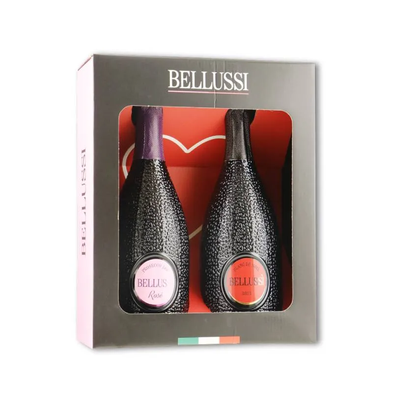 Bellussi giftbox 2 fles - Cuvee prestige & prosecco rose