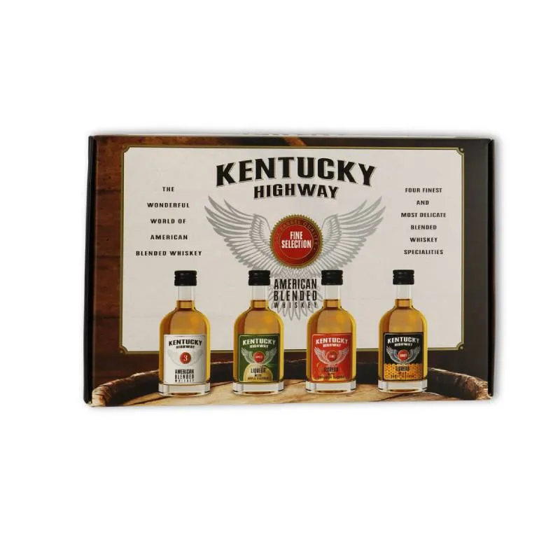 KENTUCKY HIGHWAY Whiskey pack 4x5cl