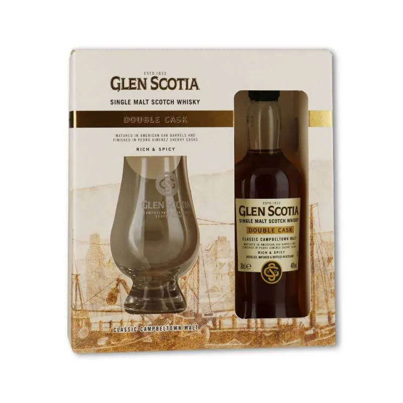 GLEN SCOTIA Double Cask Giftpack + glas