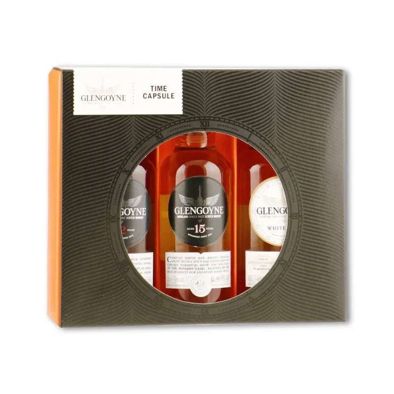 GLENGOYNE 'time keeper' giftpack 3x5cl (12yo/15yo/White Oak)