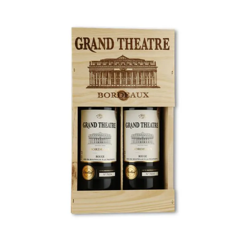 GRAND THEATRE Bordeaux A.O.P. Rouge kist 2 flessen