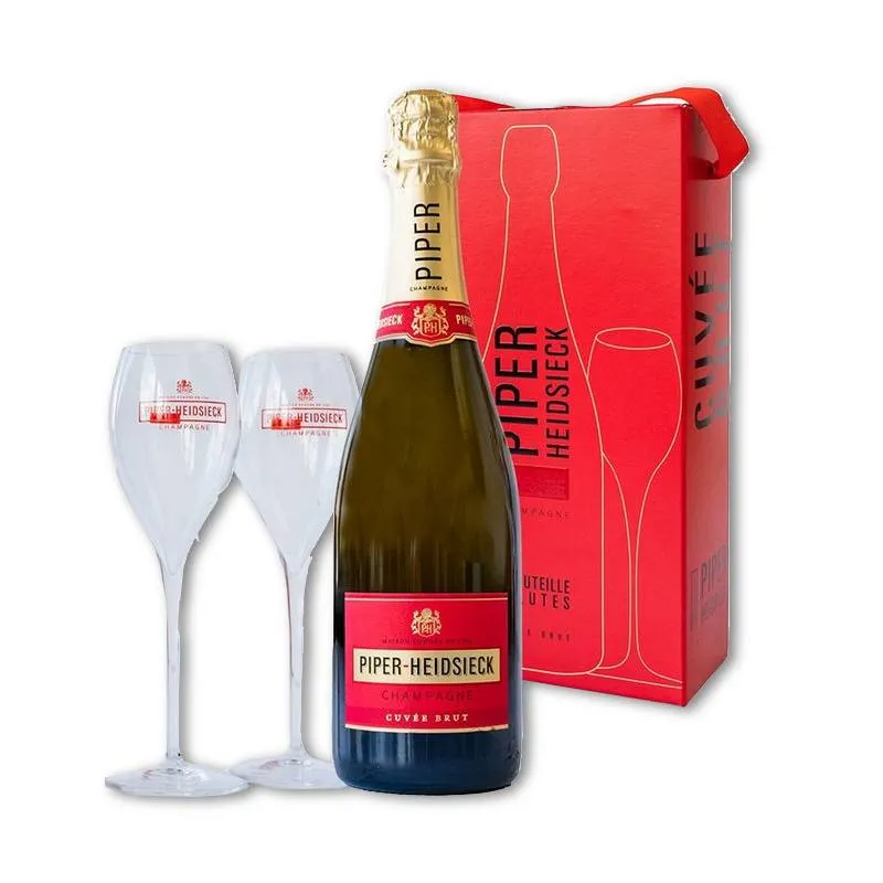 PIPER HEIDSIECK Cuvee Brut + 2 flutes